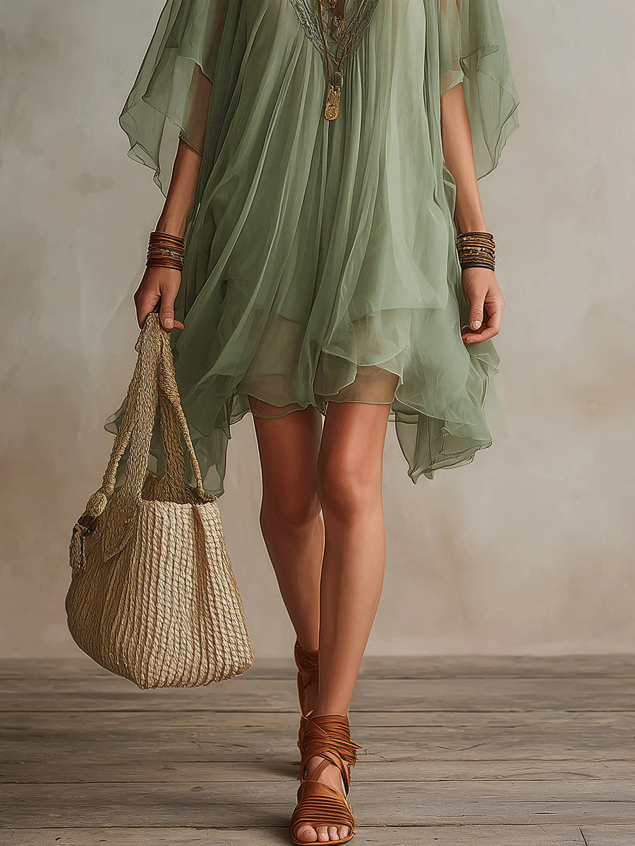Brisa | Vestido Vaporoso con Escote en V