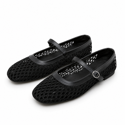 VALCENZA™ | Mules de Malla Transpirable con Hebilla