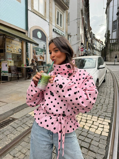 Trench Valentina Rosa de Lunares™