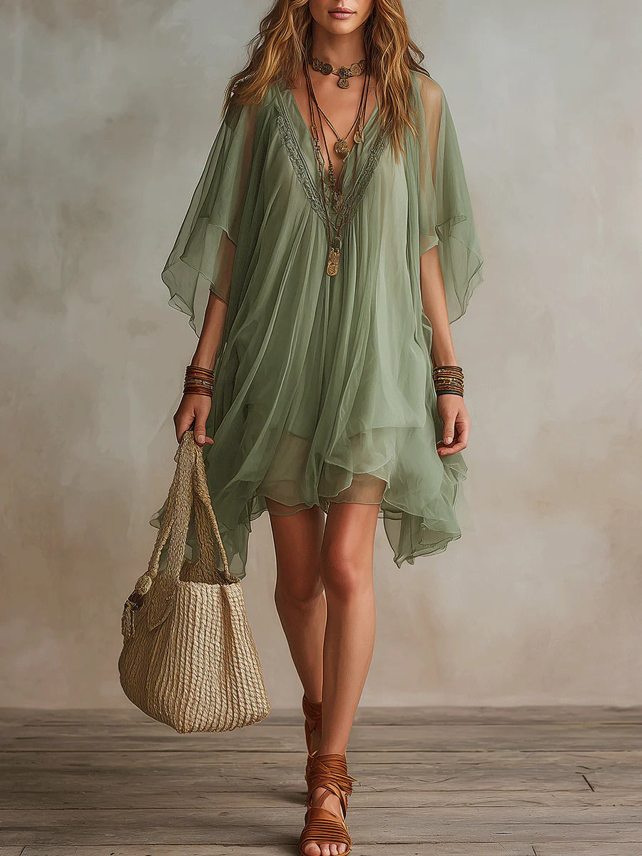 Brisa | Vestido Vaporoso con Escote en V