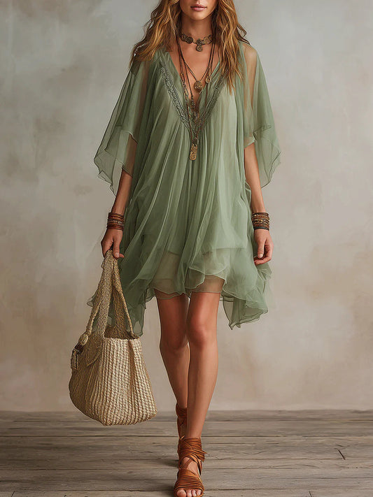 Brisa | Vestido Vaporoso con Escote en V