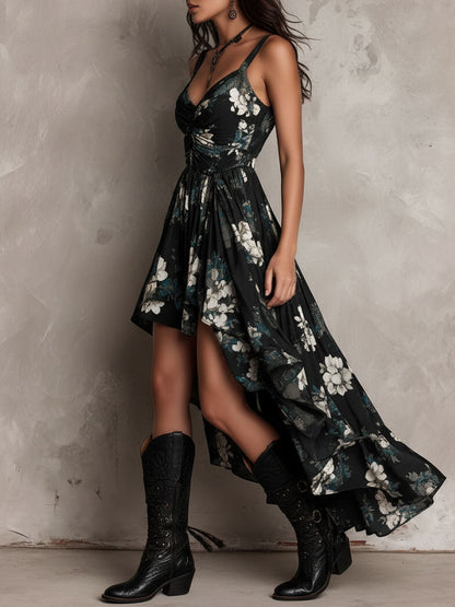 Novella | Vestido Floral sin Tirantes