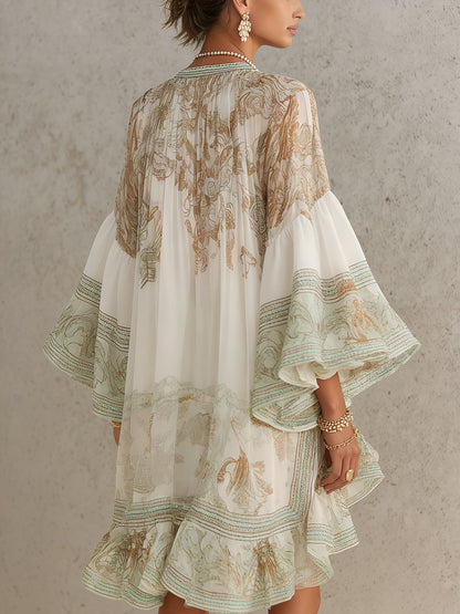 Cosette | Vestido a Rayas con Volantes