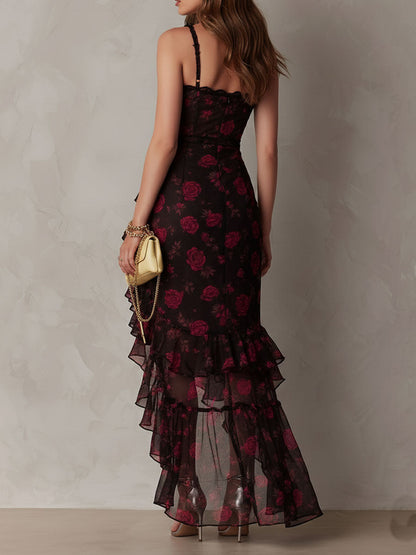 Carmela | Vestido Floral con Volantes