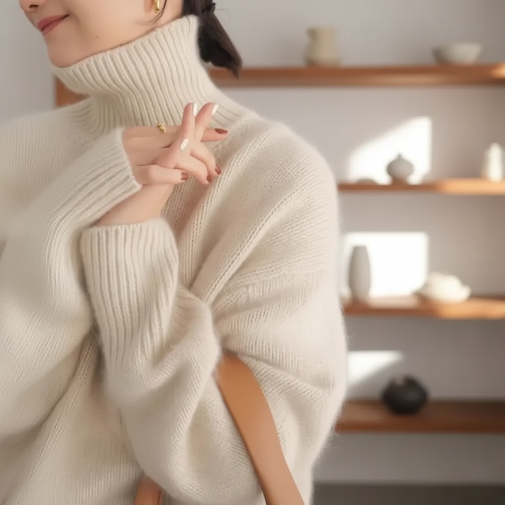 Candice - Suéter Oversize Suave de Cachemira