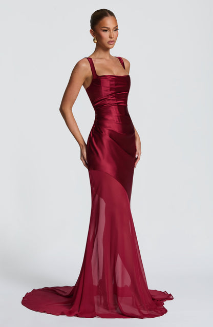 Vestido Eliza - Borgoña