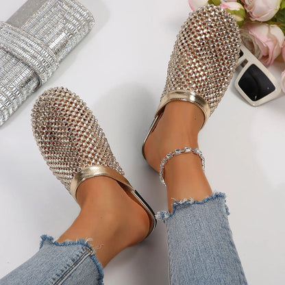 ROSENVALE™ | Sandalias con Pedrería y Punta Redonda