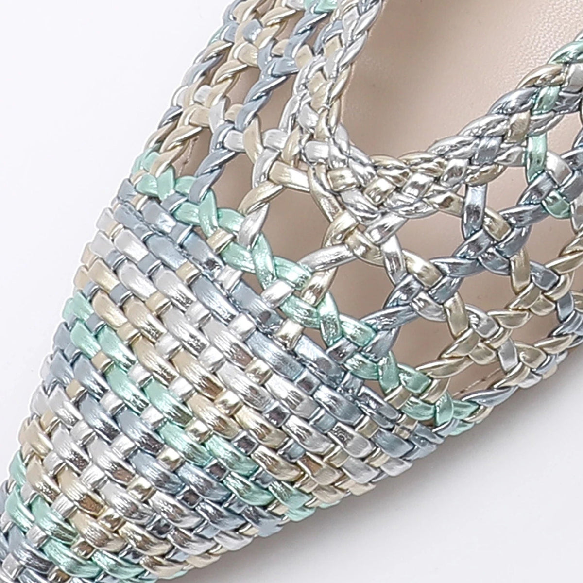 TRENDIVA™ | Sandalias Planas Trenzadas Puntiaguda