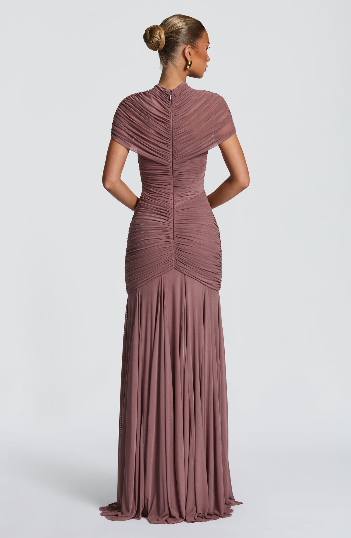 Vestido largo Jaya - Rosa empolvado