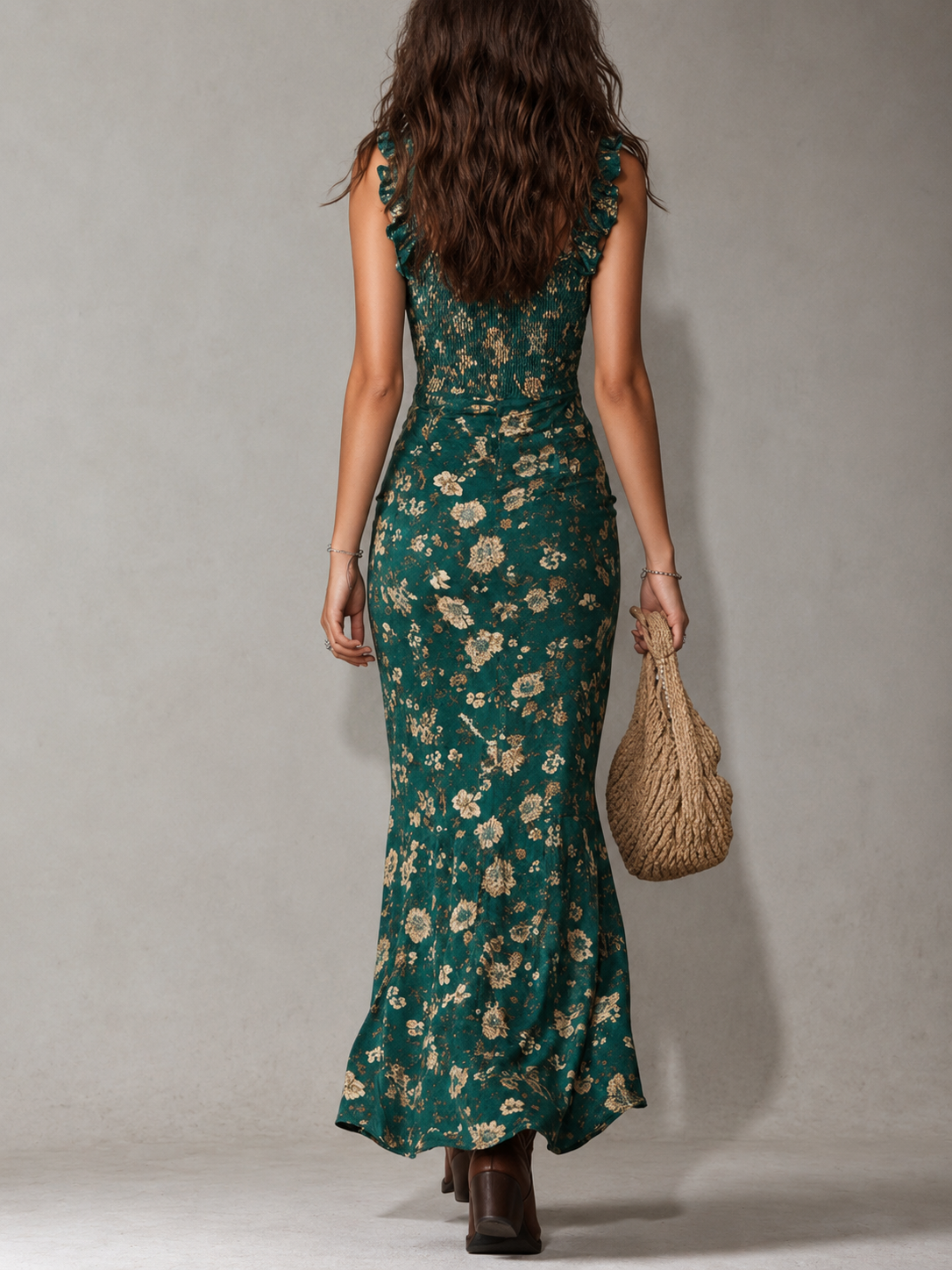 Alina | Vestido Bohemio con Mangas de Volante