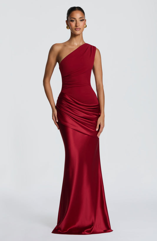 Vestido largo Sadona - Rojo intenso