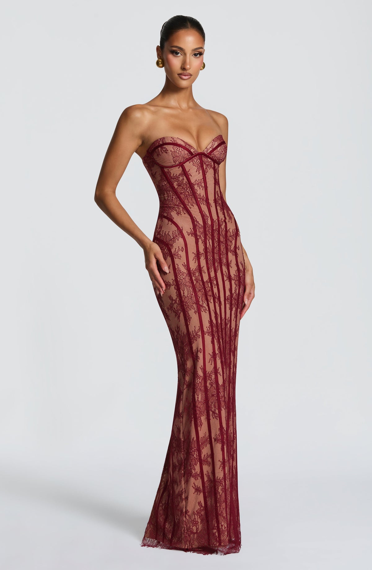 Vestido Maxi Sian - Burdeos