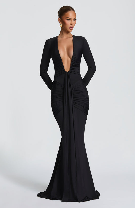 Long Dress Tara - Black